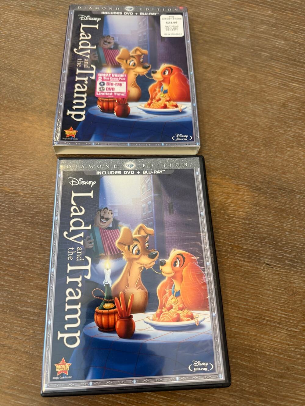 Walt Disney Lady and The Tramp Diamond Edition DVD + BLU-RAY